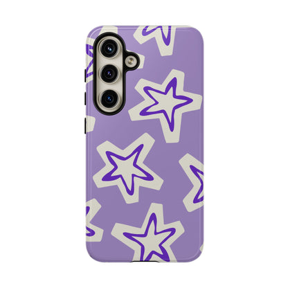 Starry Pattern Phone Case, Cute Star Design, Tough Phone Cover, Gifts for Her, Stylish Phone Accessory
