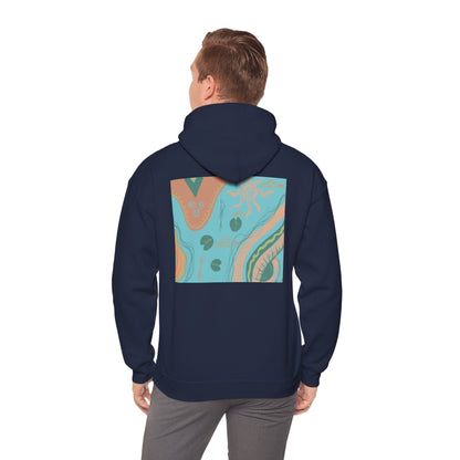 Chic Abstract Art Hoodie for Comfort & Style, Unisex Pullover, Cozy Sweatshirt, Trendy Gift for Art Lovers, Casual Outfit Must-Have