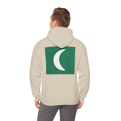 Zen Frog Hooded Sweatshirt - Cozy Unisex Hoodie, Casual Wear, Spring Fashion, Unique Gifts, Streetwear Style, Simple Moon Design, Gift for Him, Gift for Her