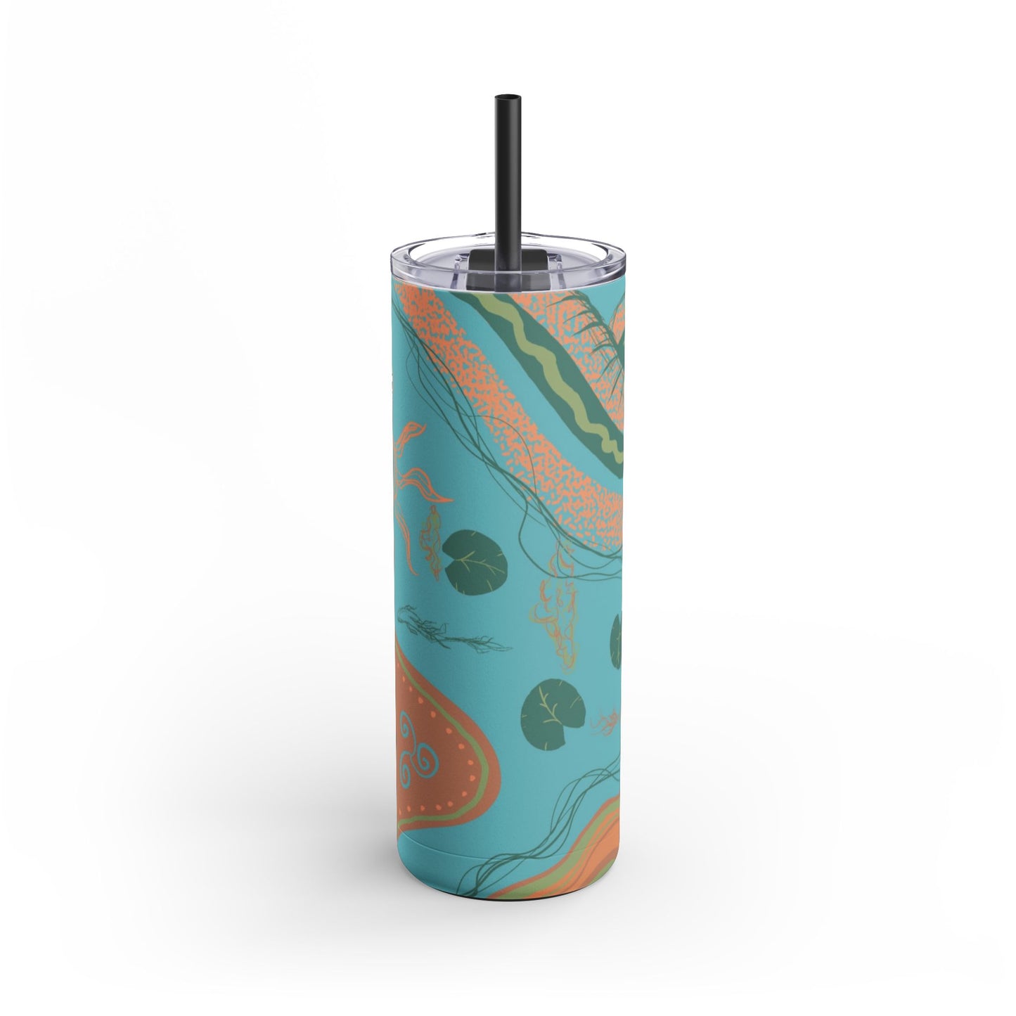 Vibrant Skinny Tumbler, Colorful Drinkware, Reusable Travel Mug, Eco-friendly Gift, Summer Hydration Cup, Stylish Beverage Container