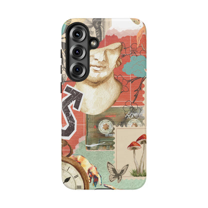 Artistic iPhone Case, Tough Cases with Vintage Design, Unique Phone Cover, Gift for Art Lovers, Protective Case for All Occasions, Vintage Collage Art