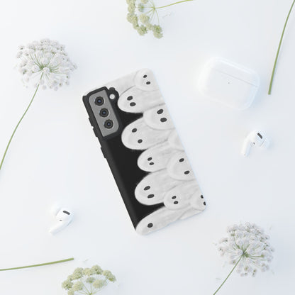 Painted Ghosts Phone Case | Ghostly Tough Phone Case for Spooky Style, Halloween Gift, Phone Cover, Ghost Theme, Unique Accessory, Spooky Season, Viral Painted Ghosts Inspired Design
