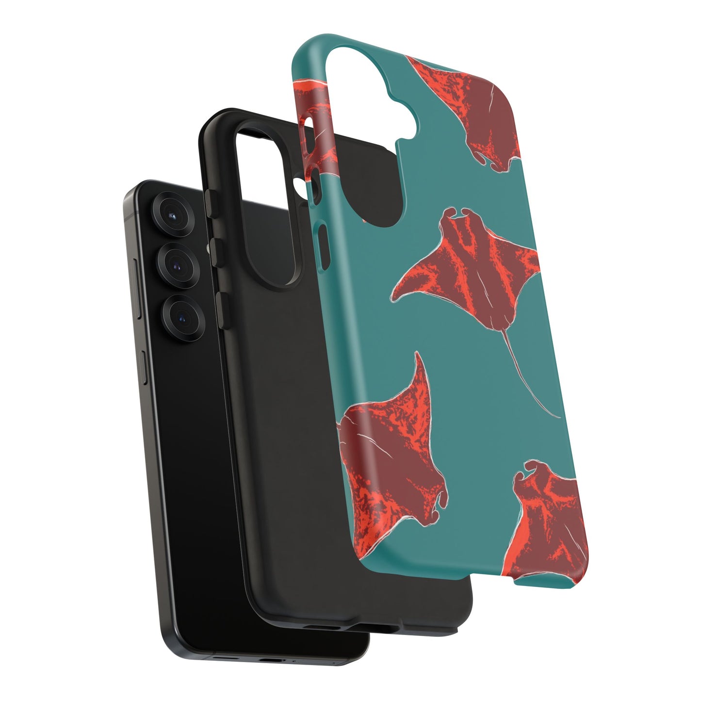 Manta Ray Phone Case, Tropical Phone Cover, Ocean Vibe Accessories, Summer Gift Idea, Marine Animal Merchandise
