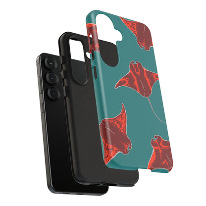 Manta Ray Phone Case, Tropical Phone Cover, Ocean Vibe Accessories, Summer Gift Idea, Marine Animal Merchandise