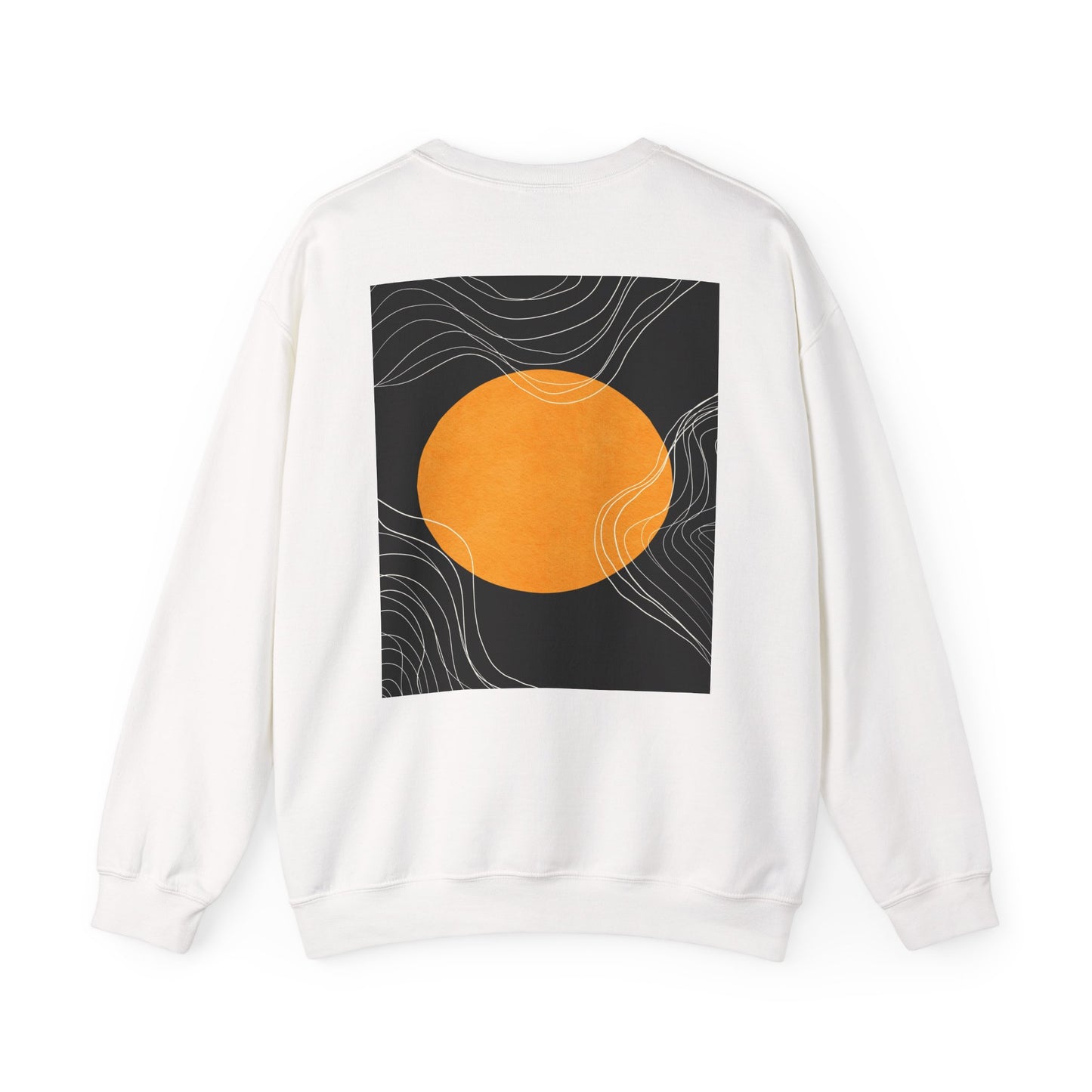 Sunset Wave Unisex Heavy Blend™ Crewneck Sweatshirt | Cozy, Relaxed, Casual Wear, Gift for Her, Gift for Him, Yoga, Meditation