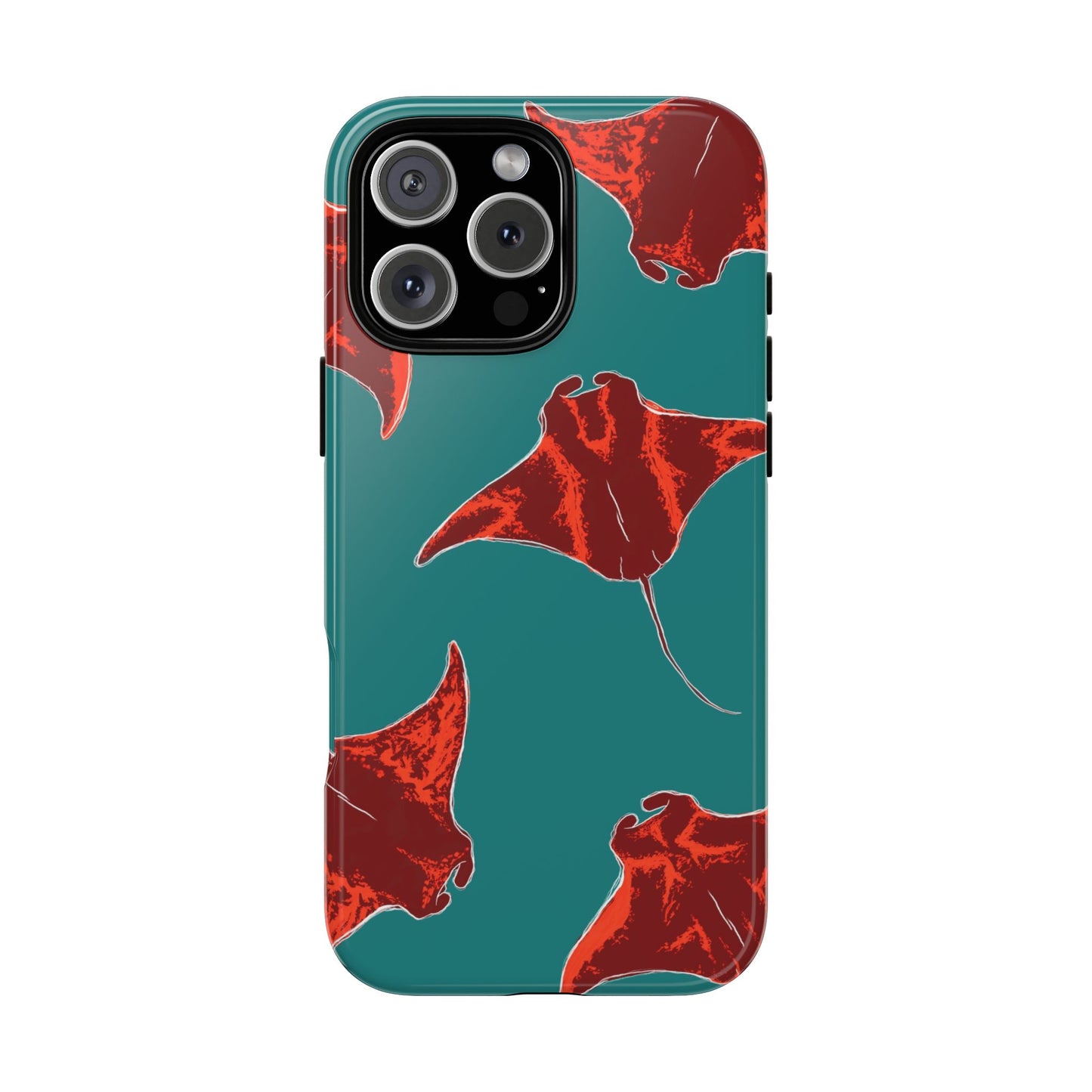 Manta Ray Phone Case, Tropical Phone Cover, Ocean Vibe Accessories, Summer Gift Idea, Marine Animal Merchandise