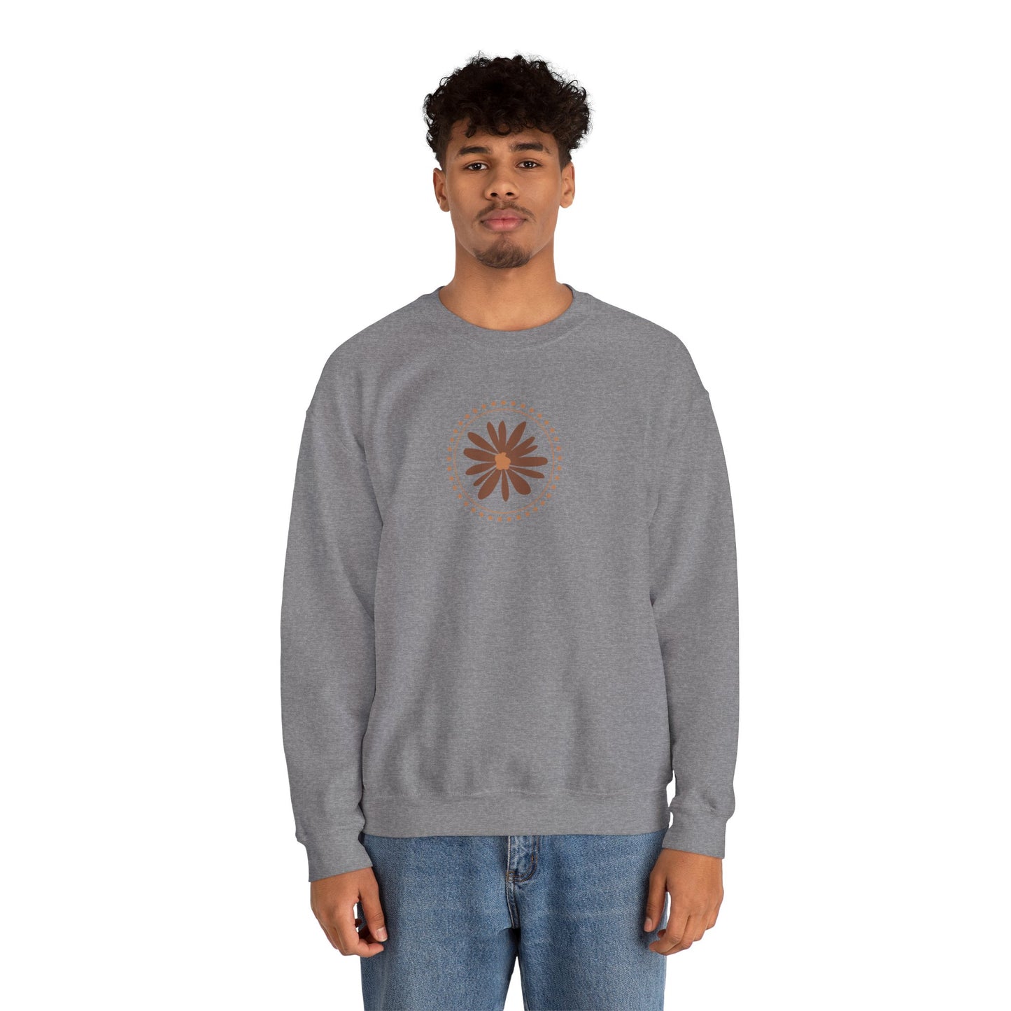 Floral Crewneck Sweatshirt, Cozy, Unisex, Gifts for Her, Casual Wear, Trendy Sweatshirt, Perfect for Fall
