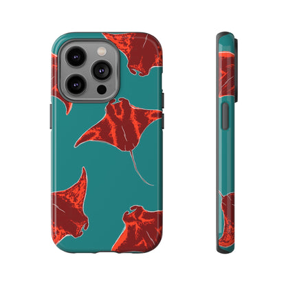 Manta Ray Phone Case, Tropical Phone Cover, Ocean Vibe Accessories, Summer Gift Idea, Marine Animal Merchandise
