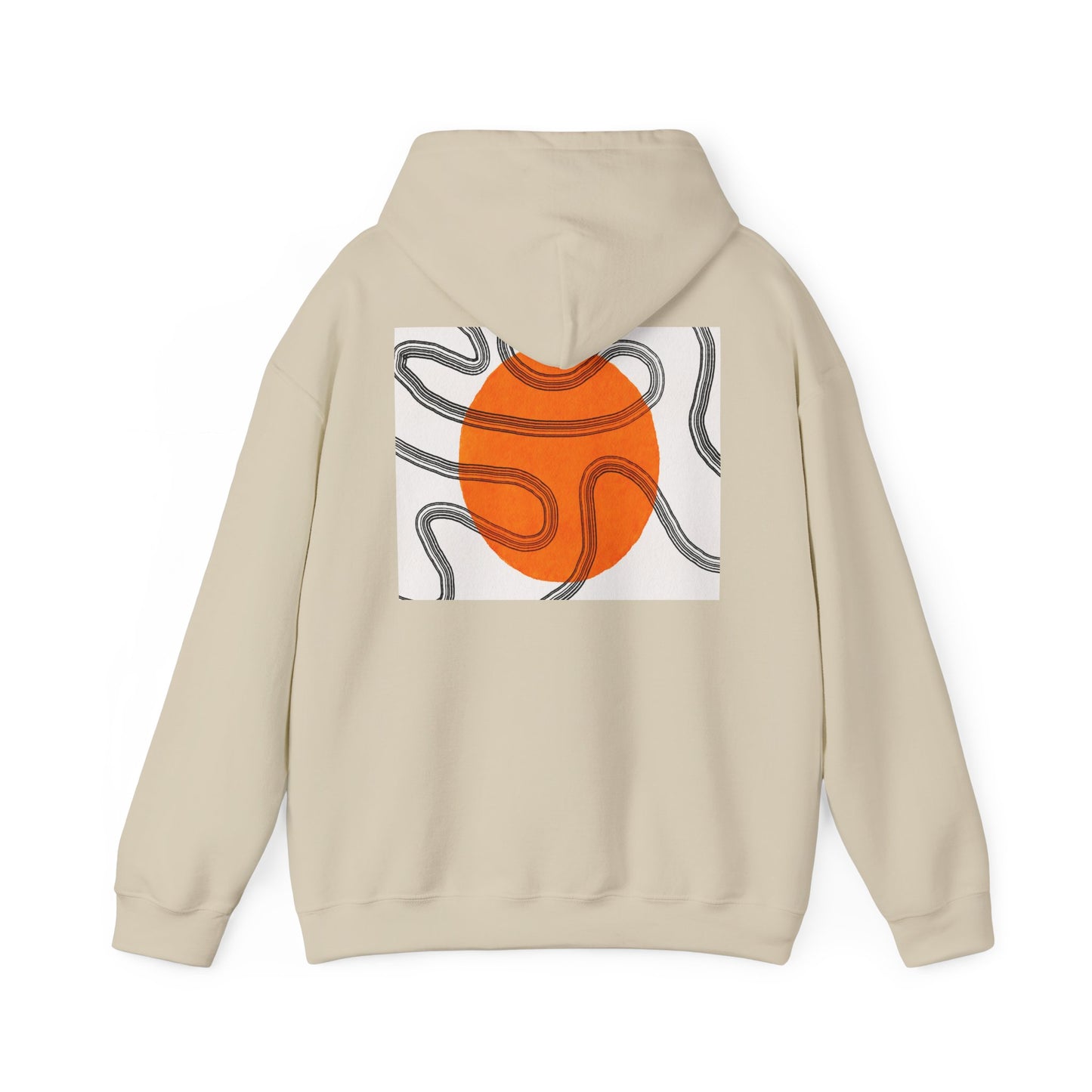 Lotus & Sun Graphic Hoodie - Cozy Unisex Sweatshirt, Trendy Casual Wear, Yoga Gift, Inspirational Apparel, Relaxed Style