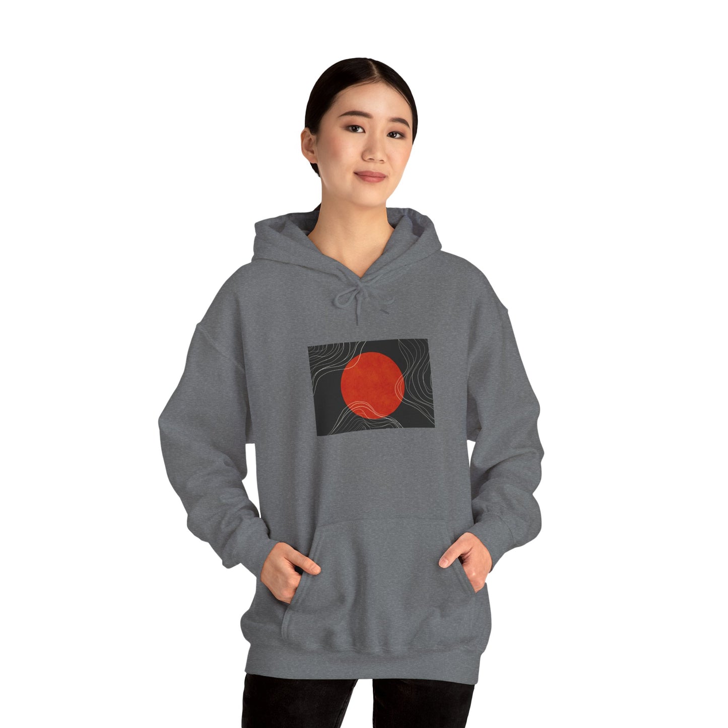 Minimalist Graphic Hoodie for Comfort, Cozy Sweatshirt for Everyday Wear, Trendy Hooded Pullover, Casual Gift for Friends