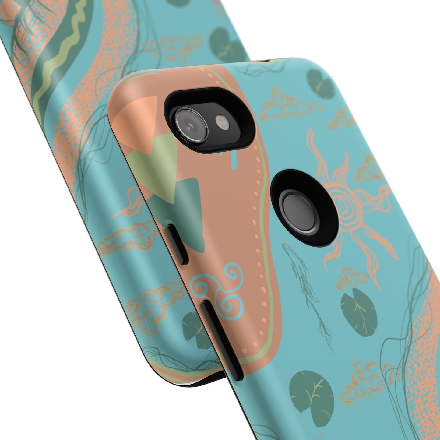 Whimsical Phone Case with Artistic Ocean Design, Floral Phone Cover, Unique Gift for Nature Lovers, Eco-Friendly Cell Accessories, [...]
