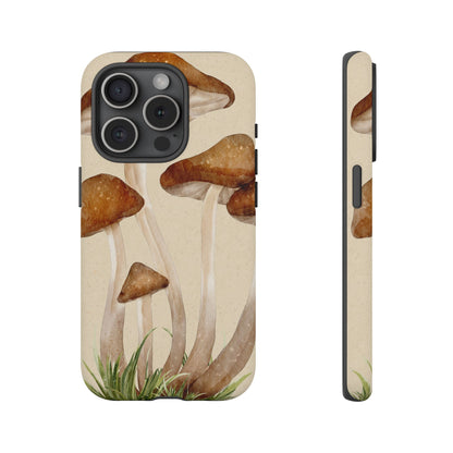 Mushroom Phone Case - Nature Lover, Eco-Friendly Gift, Cute Cell Phone Cover, Aesthetic Tech Accessory, Unique Fall Decor, Artsy Phone Cases, Cute, Gift for Her, Nature-inspired Designs, Durable Cases
