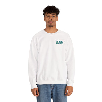Zen Frog Crewneck Sweatshirt - Relaxed Vibe, Unisex Sweatshirt, Perfect for Cozy Days, Gift for Meditation Lovers, Casual Fashion