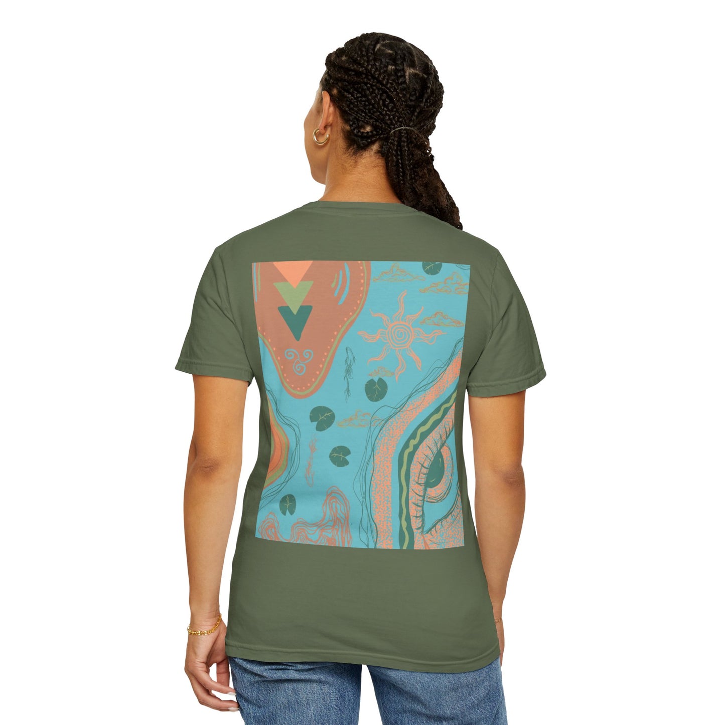 Vibrant Unisex Graphic T-shirt, Bohemian Tee, Casual Wear, Gift for Friends, Festival Apparel, Summer Style, Unique Design
