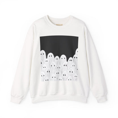 Painted Ghosts Crewneck | Cozy Sweatshirt, Perfect for Halloween, Fall, and Spooky Season
