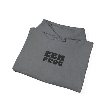 Zen Frog Octopus Unisex Heavy Blend Hooded Sweatshirt, Cozy Graphic Hoodie, Gift for Ocean Lovers, Unique Casual Wear, Relaxed Style