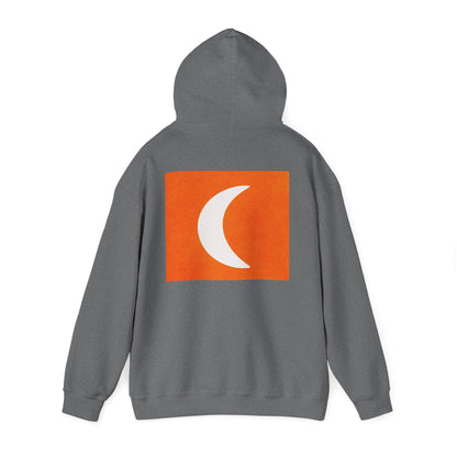 Zen Frog & Moon Unisex Hoodie, Cozy Sweatshirt for Relaxation, Gifts for Nature Lovers, Festival Wear, Everyday Comfort