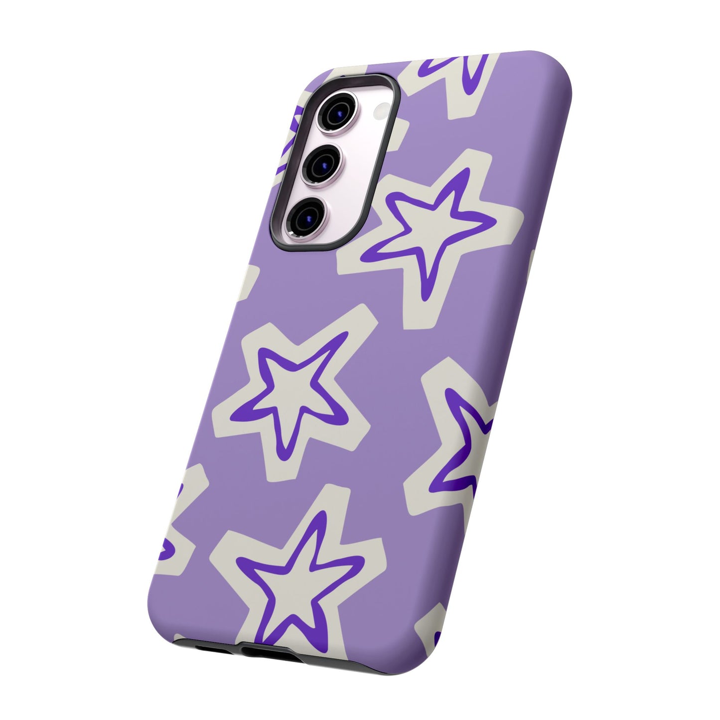 Starry Pattern Phone Case, Cute Star Design, Tough Phone Cover, Gifts for Her, Stylish Phone Accessory