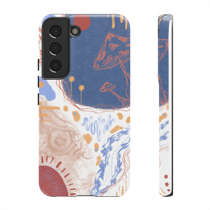 Artistic Phone Case with Abstract Design, Tough Phone Case, Unique Gift, Trendy Accessories, Modern Art Case, Stylish Tech Gear