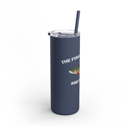 Fishing Lover's 20oz Tumbler - Perfect for Outdoors, Travel, Gifts, Father's Day, Camping, and More!