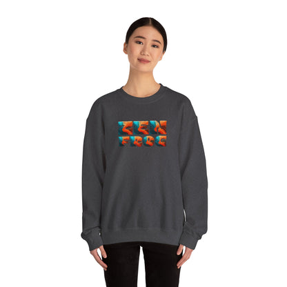 Zen Frog Crewneck Sweatshirt, Cozy Unisex Sweatshirt, Relaxed Fit Fashion, Perfect Gift for Friends, Everyday Style, Casual Wear, Simple Moon Design, Gift for Him, Gift for Her