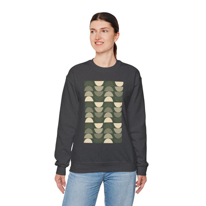 Stylish Geometric Crewneck Sweatshirt for Relaxed Vibes, Cozy Layer, Unisex Fashion Piece, Perfect Gift for Art Lovers, Casual Wear