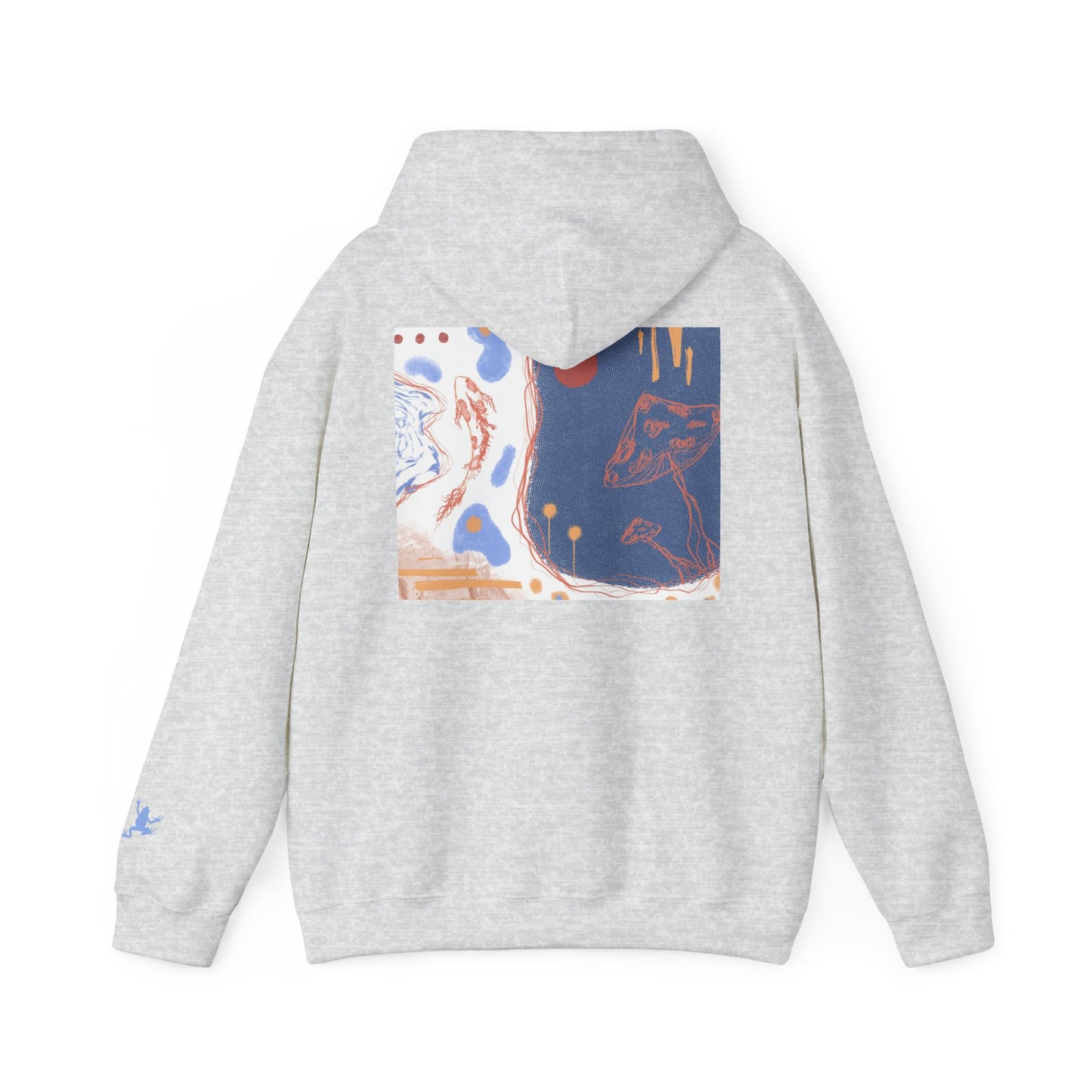 Artistic Unisex Hooded Sweatshirt - Cozy Streetwear for Comfort, Gift for Art Lovers, Perfect for Fall, Casual Style
