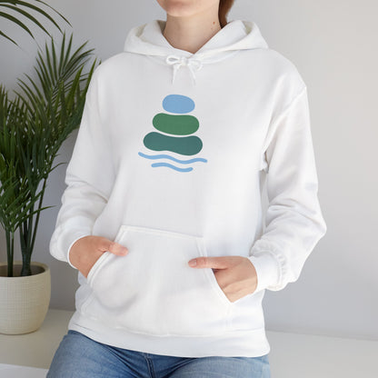 Zen-Inspired Unisex Hooded Sweatshirt, Relaxing Sweatshirt, Comfortable Hoodie, Gift for Meditation Lovers, Cozy Outerwear for All Occasions
