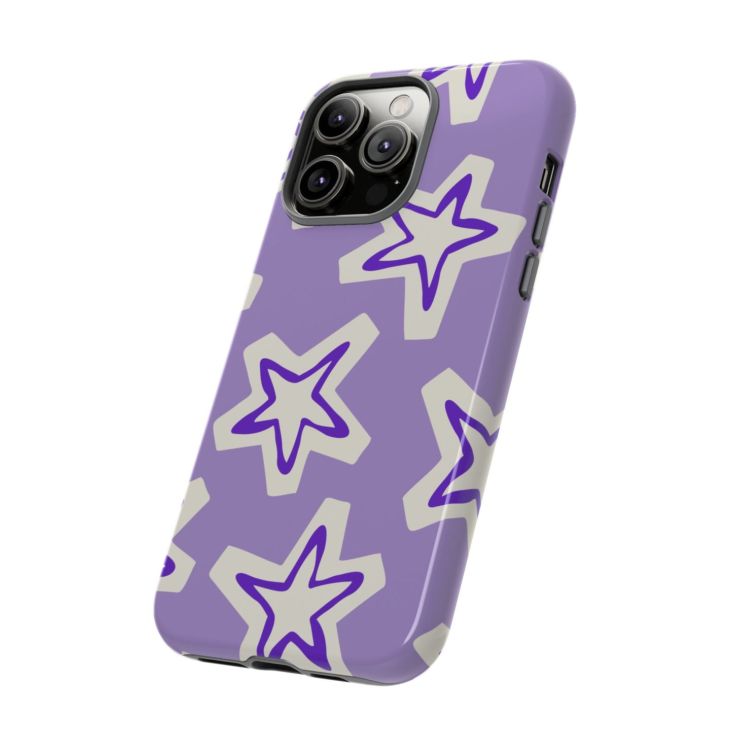 Starry Pattern Phone Case, Cute Star Design, Tough Phone Cover, Gifts for Her, Stylish Phone Accessory
