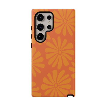 Stylish iPhone Case, Floral Phone Cover, Tough Phone Cases, Green Daisy Design, Unique Gift for Her, Spring Accessories