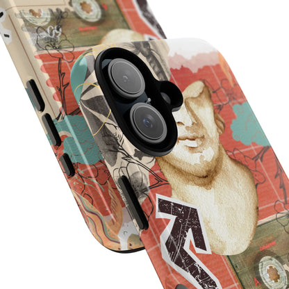Artistic iPhone Case, Tough Cases with Vintage Design, Unique Phone Cover, Gift for Art Lovers, Protective Case for All Occasions, Vintage Collage Art