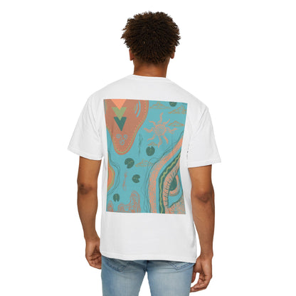 Vibrant Unisex Graphic T-shirt, Bohemian Tee, Casual Wear, Gift for Friends, Festival Apparel, Summer Style, Unique Design