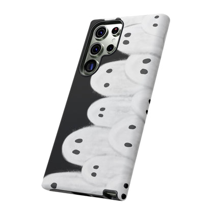 Painted Ghosts Phone Case | Ghostly Tough Phone Case for Spooky Style, Halloween Gift, Phone Cover, Ghost Theme, Unique Accessory, Spooky Season, Viral Painted Ghosts Inspired Design