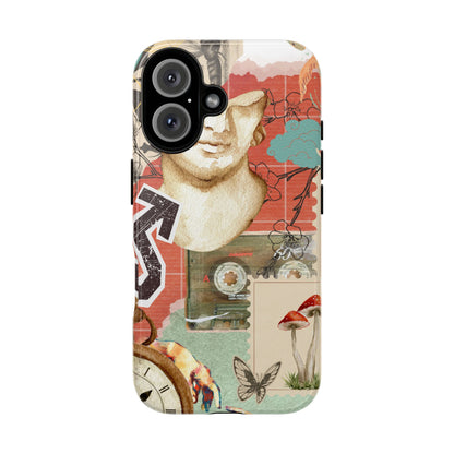 Artistic iPhone Case, Tough Cases with Vintage Design, Unique Phone Cover, Gift for Art Lovers, Protective Case for All Occasions, Vintage Collage Art