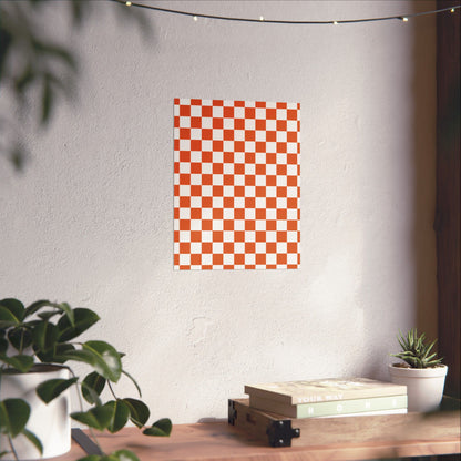 Chic Checkerboard Matte Vertical Posters | Modern Wall Art, Home Decor, Unique Gift, Interior Design, Wall Decoration