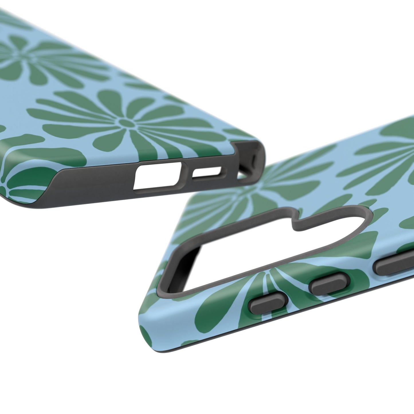 Stylish iPhone Case, Floral Phone Cover, Tough Phone Cases, Green Daisy Design, Unique Gift for Her, Spring Accessories