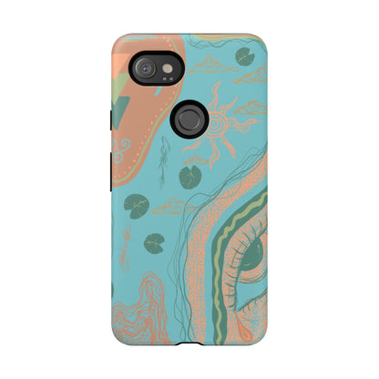 Whimsical Phone Case with Artistic Ocean Design, Floral Phone Cover, Unique Gift for Nature Lovers, Eco-Friendly Cell Accessories, [...]