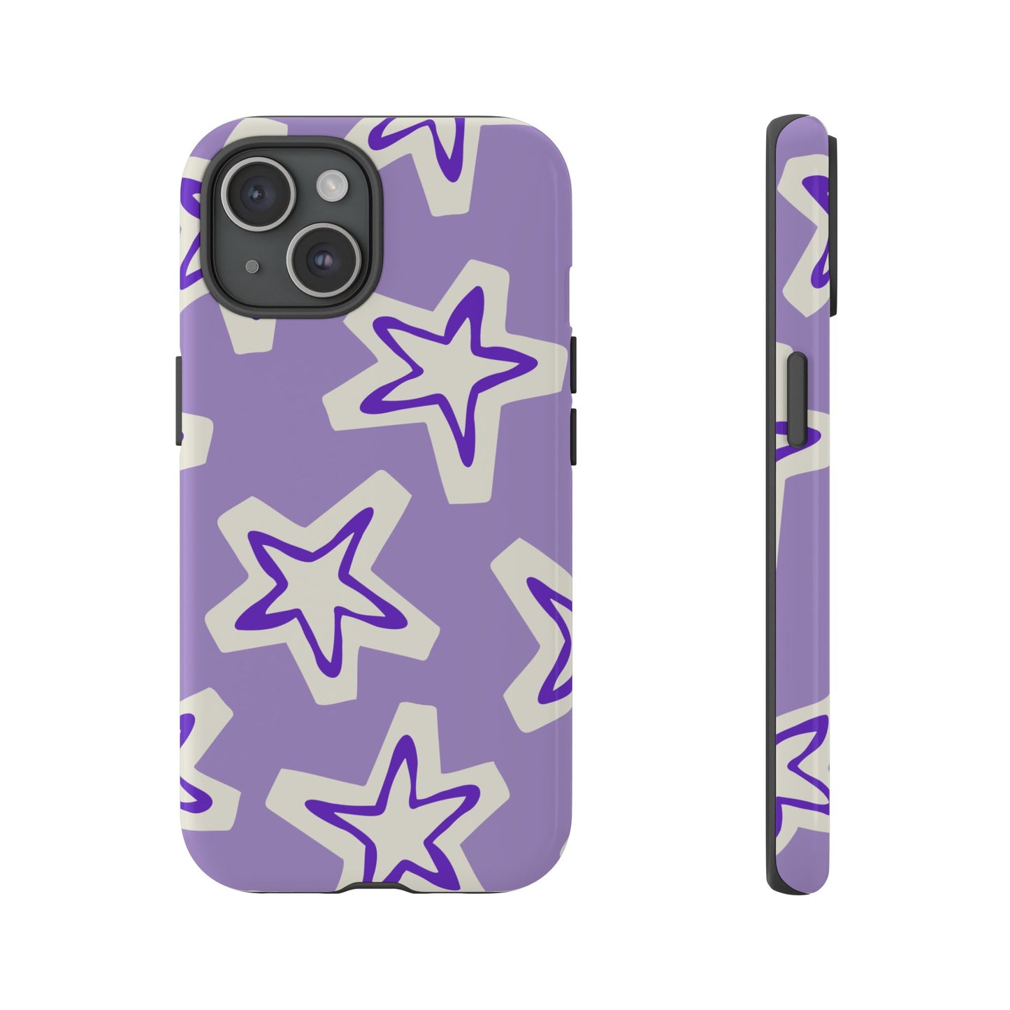 Starry Pattern Phone Case, Cute Star Design, Tough Phone Cover, Gifts for Her, Stylish Phone Accessory