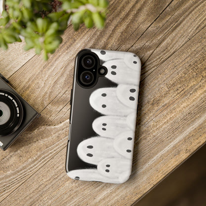 Painted Ghosts Phone Case | Ghostly Tough Phone Case for Spooky Style, Halloween Gift, Phone Cover, Ghost Theme, Unique Accessory, Spooky Season, Viral Painted Ghosts Inspired Design