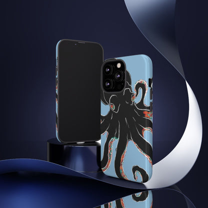 Octopus Tough Phone Case, Sea Creature Design, Ocean Lover Gift, Unique Phone Cover, Underwater Artwork
