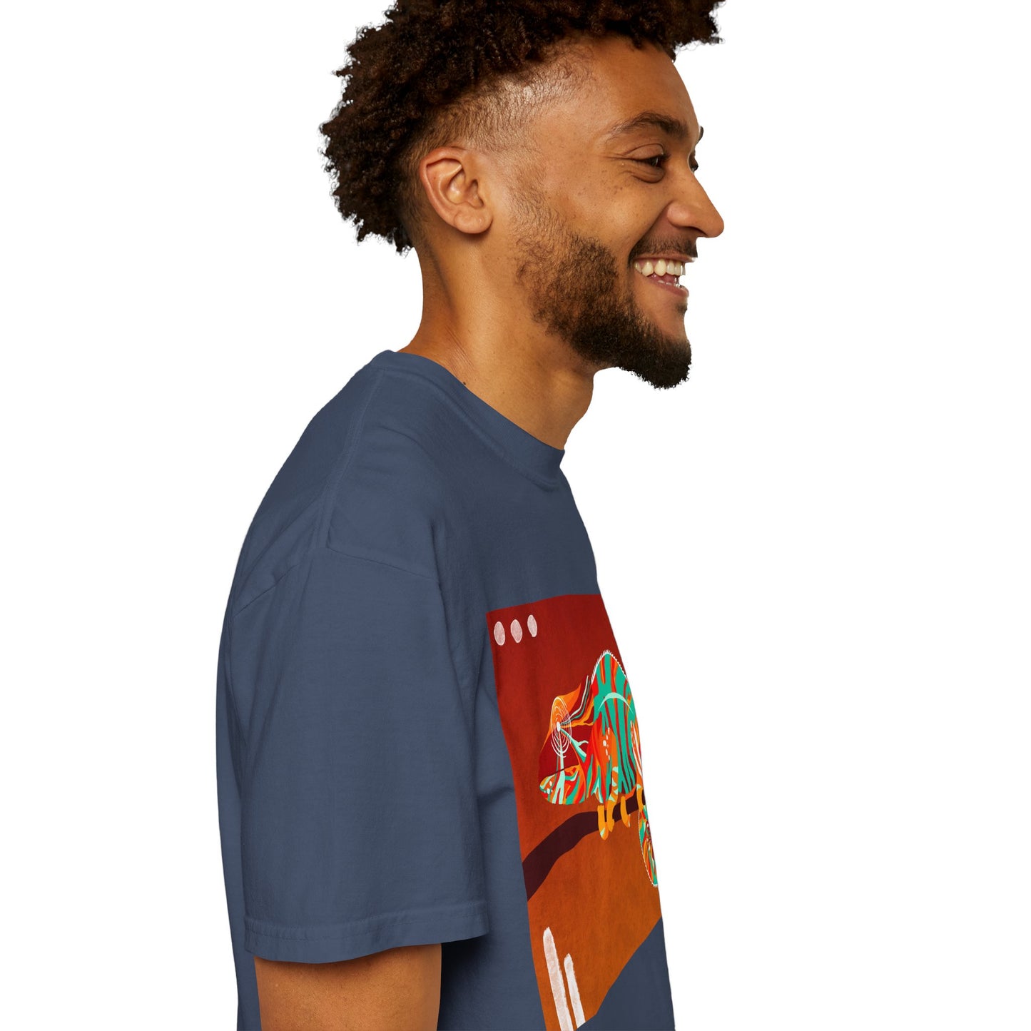 Vibrant Chameleon T-Shirt | Eco-friendly Fashion Tee, Unisex Graphic Tee, Animal Lover Shirt, Gift for Nature Enthusiasts