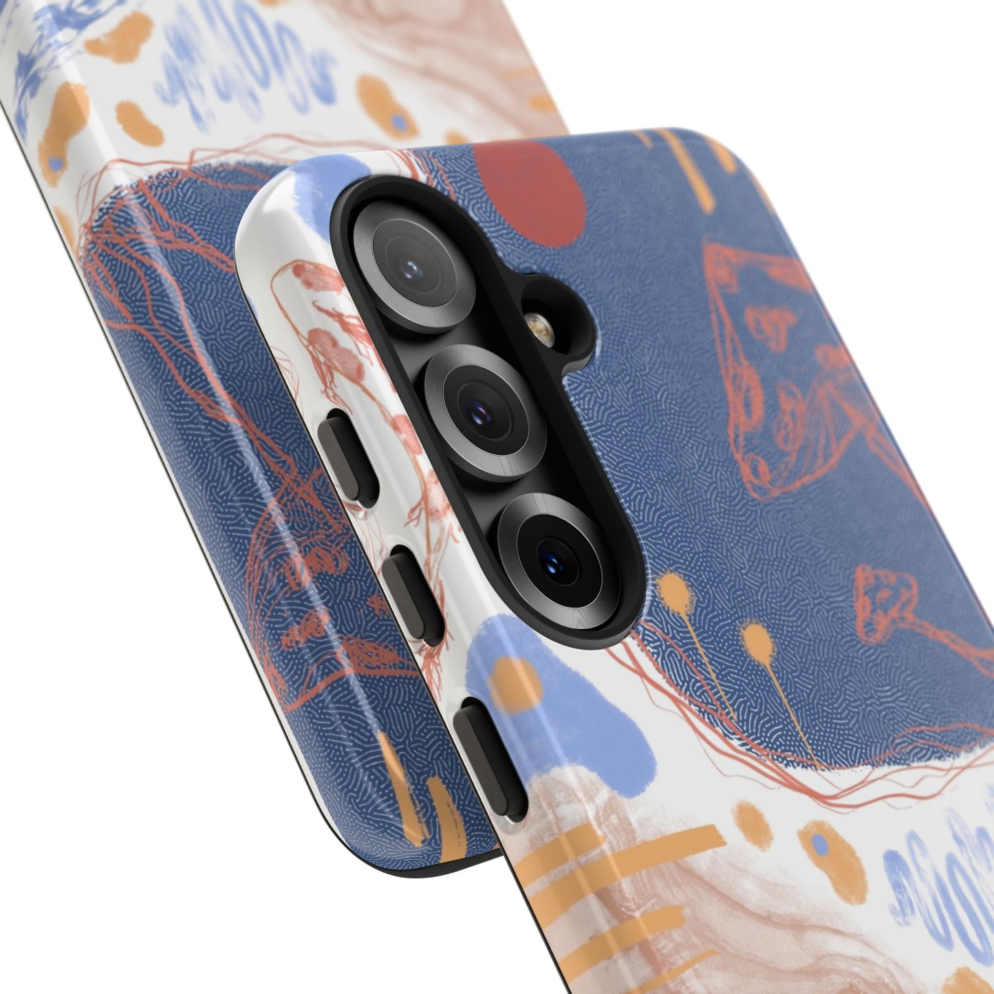 Artistic Phone Case with Abstract Design, Tough Phone Case, Unique Gift, Trendy Accessories, Modern Art Case, Stylish Tech Gear