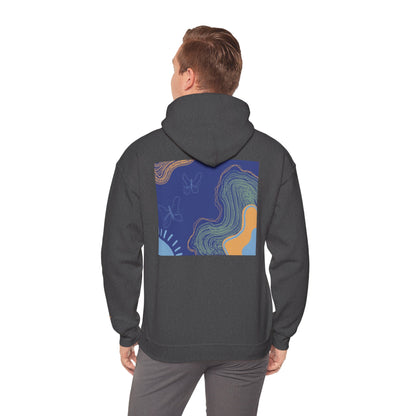 Unisex Heavy Blend™ Hooded Sweatshirt - Cozy Everyday Comfort, Perfect Gift for Nature Lovers and Art Enthusiasts