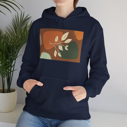 Botanical Design Unisex Hoodie, Cozy Sweatshirt for Nature Lovers, Gift for Friends, Autumn Fashion, Comfortable Casual Wear
