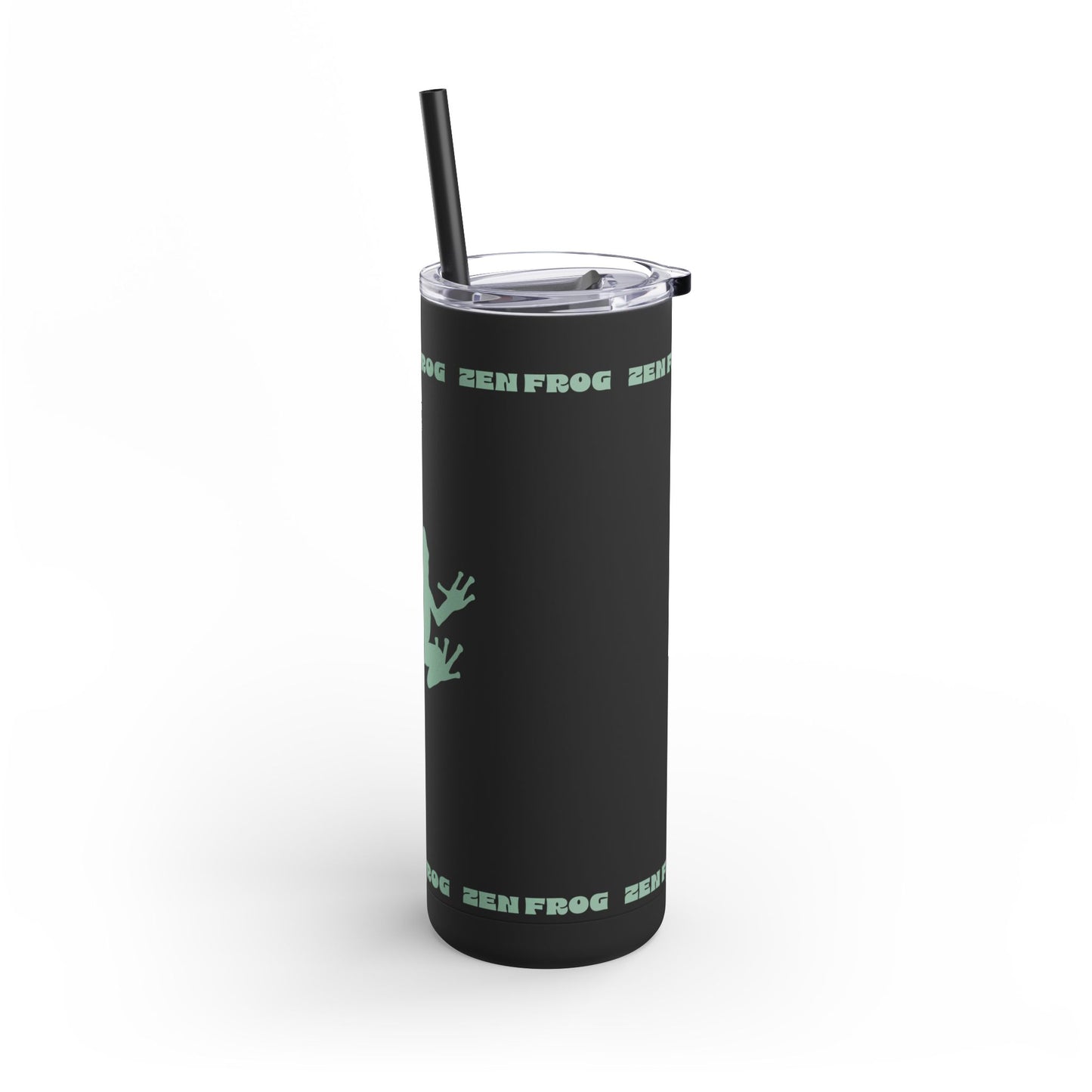 Zen Frog Skinny Tumbler, 20oz - Unique Drinkware for Nature Lovers, Eco-friendly Gift, Travel Cup, Summer Hydration, Stylish Reusable Cup