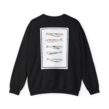 Funky Fish Crewneck Sweatshirt - Zen Frog Cozy & Calm Vibes for All, Perfect Gift for Nature Lovers, Relaxation, and Casual Wear