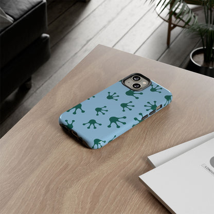 Frog Pattern Phone Case, Tough Cases for Nature Lovers, Unique Gift for Kids, Eco-Friendly Accessories, Stylish Cell Phone Cover, Cute Frog Print Pattern, Artsy Phone Cases