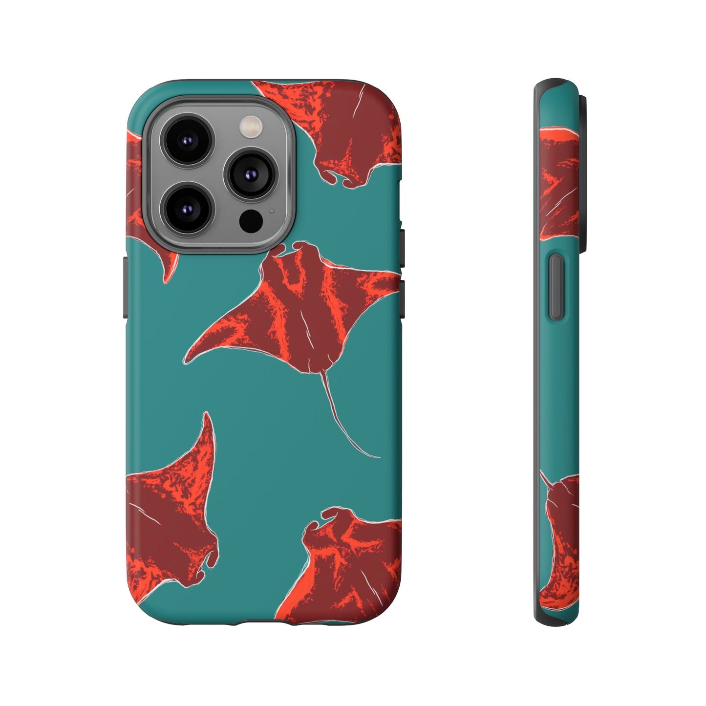 Manta Ray Phone Case, Tropical Phone Cover, Ocean Vibe Accessories, Summer Gift Idea, Marine Animal Merchandise