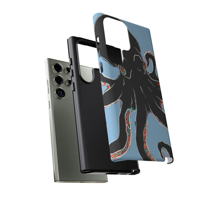 Octopus Tough Phone Case, Sea Creature Design, Ocean Lover Gift, Unique Phone Cover, Underwater Artwork