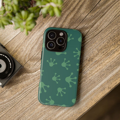 Frog Print Phone Case, Nature Lover Gift, Eco-Friendly Cover, Fun Green Design, Unique Frog Accessories